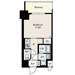 S-RESIDENCE浄心East 1Kの間取図画像