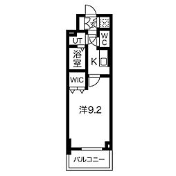 エスリード今池ルミナス 1Kの間取図画像