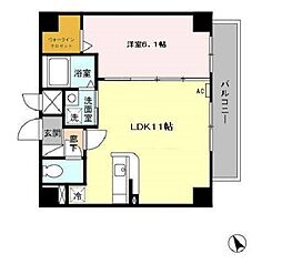 アースヒル東白壁 1LDKの間取図画像