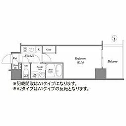 エスリード新栄マルス 1Kの間取図画像