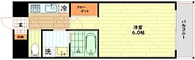 大阪府大阪市浪速区桜川2丁目（賃貸マンション1K・4階・21.37㎡） その2