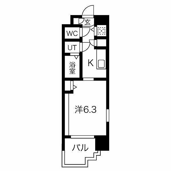 La Douceur桜川 ｜大阪府大阪市浪速区桜川4丁目(賃貸マンション1K・7階・21.17㎡)の写真 その3