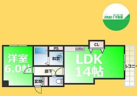 サーティシックス桜川  ｜ 大阪府大阪市浪速区幸町2丁目（賃貸マンション1LDK・4階・41.12㎡） その2