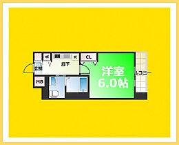 エステムプラザ難波ＷＥＳＴIIプレディア  ｜ 大阪府大阪市浪速区桜川2丁目（賃貸マンション1K・4階・21.08㎡） その2