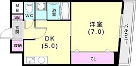 ヴィレッジヴァンガード 402 ｜ 兵庫県神戸市兵庫区羽坂通4丁目2-3（賃貸マンション1DK・4階・27.23㎡） その2