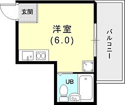 平野エスペランス 603 ｜ 兵庫県神戸市兵庫区上三条町2-2（賃貸マンション1R・6階・16.50㎡） その2