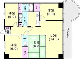 ディオフェルティ神戸壱番館 1506 ｜ 兵庫県神戸市兵庫区御崎本町1丁目1-6（賃貸マンション4LDK・15階・78.69㎡） その2