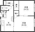 三佳マンション3階5.4万円