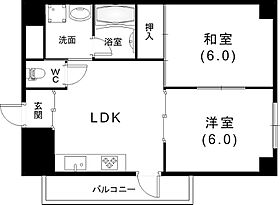 サンシャイン三ノ宮  ｜ 兵庫県神戸市中央区琴ノ緒町5丁目7-4（賃貸マンション2LDK・5階・43.18㎡） その2