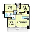 プラウドタワー阿倍野5階25.0万円