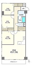 エンゼルハイム平塚 3LDKの間取図画像