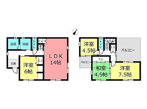 間取りを拡大表示