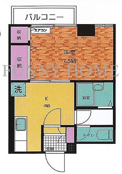 東京都世田谷区下馬1丁目(賃貸マンション1K・2階・28.44㎡)の写真 その2