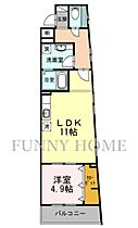 東京都世田谷区代田1丁目（賃貸マンション1LDK・3階・44.92㎡） その2