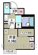 東京都世田谷区祖師谷4丁目（賃貸アパート1K・1階・21.92㎡） その2