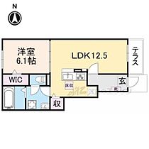 ジェルメ園部III 103 ｜ 京都府南丹市園部町横田４号（賃貸アパート1LDK・1階・44.70㎡） その2