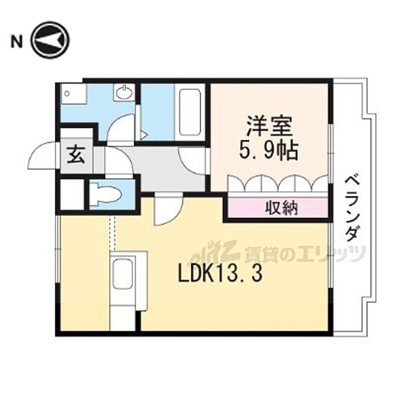 レインボーヒル 103｜京都府福知山市桔梗が丘３丁目(賃貸アパート1LDK・1階・44.55㎡)の写真 その2