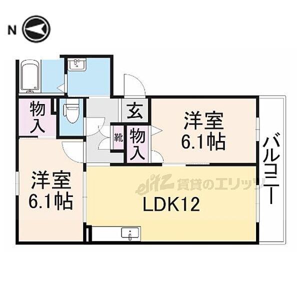 メゾン・ド・エムズ 301｜京都府福知山市篠尾新町１丁目(賃貸マンション2LDK・3階・56.90㎡)の写真 その2