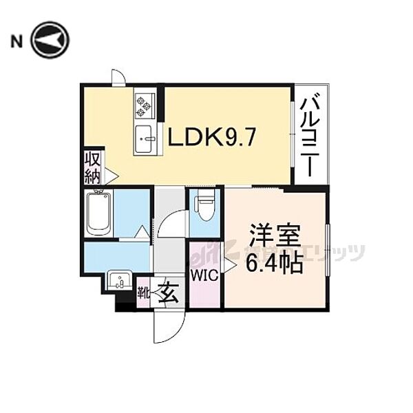 シャーメゾン　カーサ　デ　花音 205｜京都府福知山市字土師(賃貸マンション1LDK・2階・41.22㎡)の写真 その2