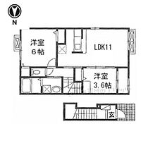 ソアーヴェ 201 ｜ 兵庫県豊岡市森（賃貸アパート2LDK・2階・52.80㎡） その1