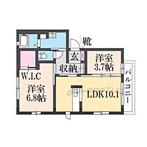 コゥジィーコート 201 ｜ 京都府福知山市問屋町（賃貸アパート2LDK・2階・49.28㎡） その2