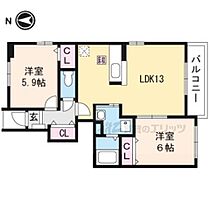 サンセレノ 101 ｜ 京都府福知山市石原４丁目（賃貸アパート2LDK・1階・56.02㎡） その2