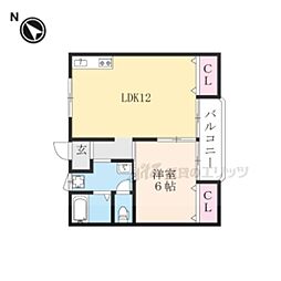 シャルムキリムラ 1LDKの間取図画像