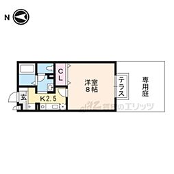 RIO・AONO1号館 1Kの間取図画像