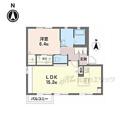 グリーンメゾン 1LDKの間取図画像