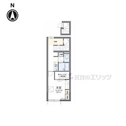レオパレス九日市 1Kの間取図画像