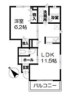 グランボヌール  ｜ 千葉県松戸市松戸新田（賃貸アパート1LDK・1階・42.23㎡） その2