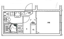 JR京浜東北・根岸線 東十条駅 徒歩10分の賃貸マンション 1階1Kの間取り