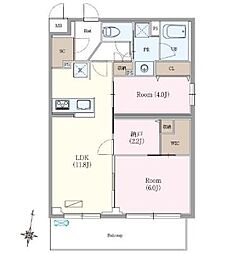 間取図画像 2SLDK