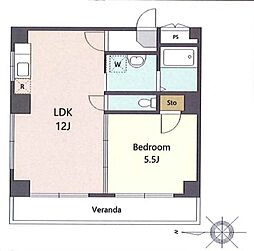間取図画像 1LDK
