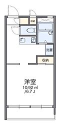 レオパレス要町2 1Kの間取図画像