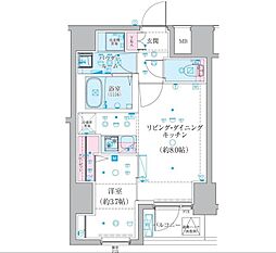 ジェノヴィア椎名町 1LDKの間取図画像