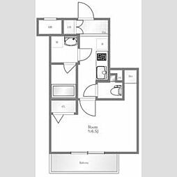 SKYCOURT板橋本町2 1Kの間取図画像