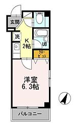 セントハイランド大塚 ワンルームの間取図画像