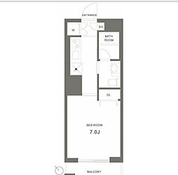 ガーデン板橋氷川町 1Kの間取図画像