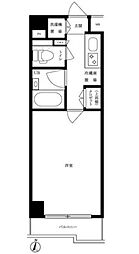 ルーブル豊島千川 1Kの間取図画像