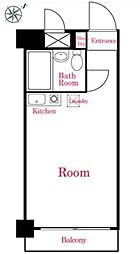 キャッスルマンション椎名町 ワンルームの間取図画像