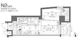 ZOOM大塚 1DKの間取図画像