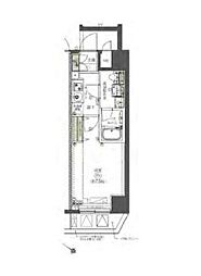 AZEST巣鴨 1Kの間取図画像