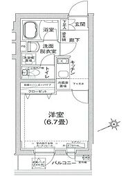 アイルグランデ池袋ノース 1Kの間取図画像