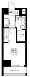 ディアレイシャス尾久駅前 1Kの間取図画像