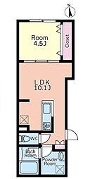 M'sLABEL西日暮里 1LDKの間取図画像