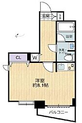 デュオステージサンシャイン60通り ワンルームの間取図画像