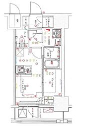 フェルクルールプレスト池袋ウエスト 1DKの間取図画像
