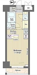 トーク西池袋ウェルフォート ワンルームの間取図画像