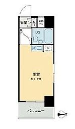 ビブレ西池 ワンルームの間取図画像